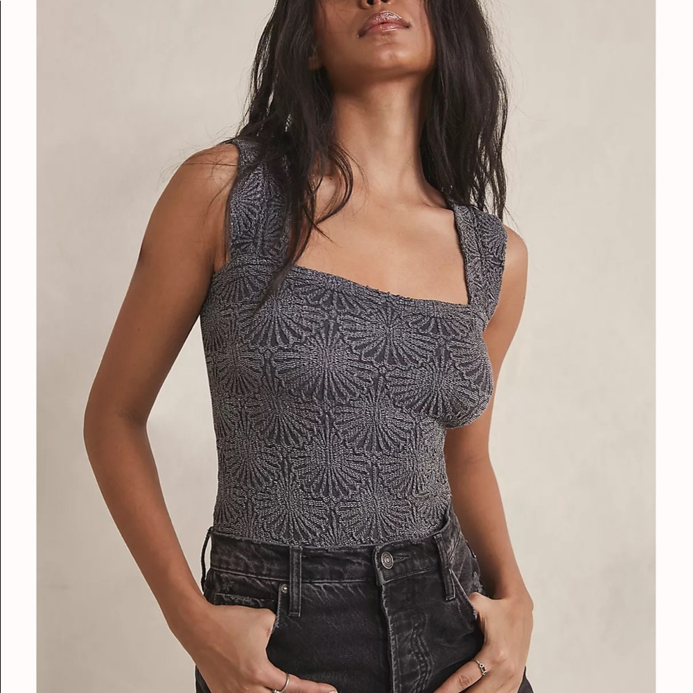 Free people love letter cami, black xs/s